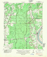 Lake Village 1936 topographic map thumbnail