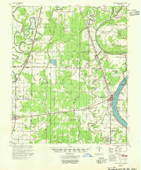 Lake Village 1955 topographic map thumbnail