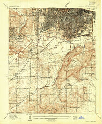 Little Rock 1935 topographic map thumbnail