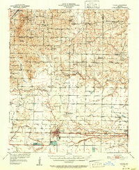 Lonoke 1950 topographic map thumbnail