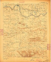 Magazine Mountain 1887 topographic map thumbnail