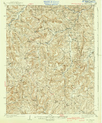 Mt Judea 1940 topographic map thumbnail