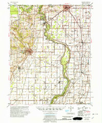 Piggott 1956 topographic map thumbnail