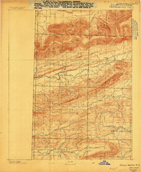 Poteau Mountain #2 topographic map thumbnail