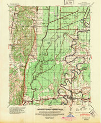 Princedale 1940 topographic map thumbnail