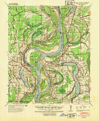 Readland 1939 topographic map thumbnail