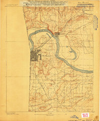 Van Buren 1887 topographic map thumbnail
