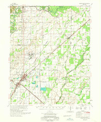 Walnut Ridge 1968 topographic map thumbnail