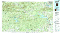 Arkadelphia 1986 topographic map thumbnail