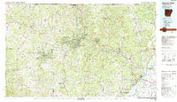 Cherokee Village topographic map thumbnail