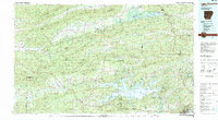 Lake Ouachita topographic map thumbnail