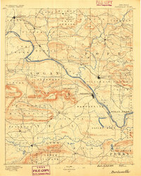 Dardanelle 1890 topographic map thumbnail