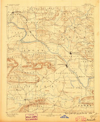 Dardanelle 1890 topographic map thumbnail