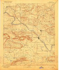 Dardanelle 1890 topographic map thumbnail