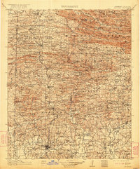 De Queen 1913 topographic map thumbnail