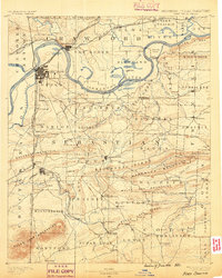 Fort Smith 1890 topographic map thumbnail