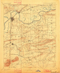 Fort Smith 1890 topographic map thumbnail