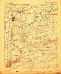 Fort Smith 1890 topographic map thumbnail