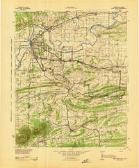 Fort Smith 1943 topographic map thumbnail