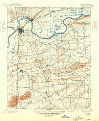 Fort Smith 1890 topographic map thumbnail