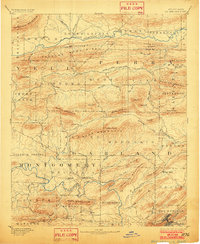 Hot Springs 1894 topographic map thumbnail