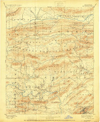 Hot Springs 1894 topographic map thumbnail