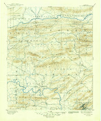 Hot Springs 1894 topographic map thumbnail
