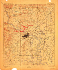 Little Rock 1893 topographic map thumbnail