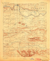 Magazine Mountain 1890 topographic map thumbnail
