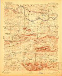 Magazine Mountain 1890 topographic map thumbnail