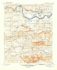 Magazine Mountain 1890 topographic map thumbnail