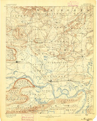 Morrillton 1892 topographic map thumbnail