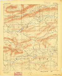 Mount Ida 1890 topographic map thumbnail