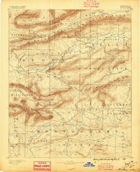 Mount Ida 1890 topographic map thumbnail