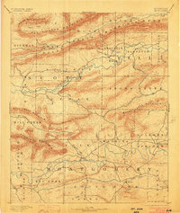 Mount Ida 1890 topographic map thumbnail