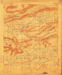 Mount Ida 1890 topographic map thumbnail