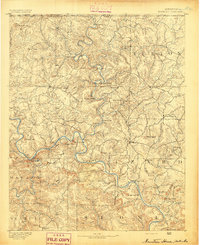 Mountain Home 1891 topographic map thumbnail