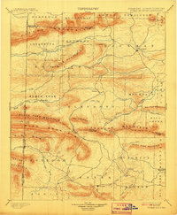 Poteau Mountain 1899 topographic map thumbnail