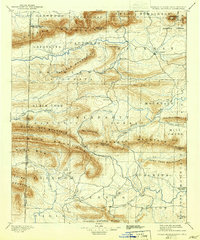 Poteau Mountain 1899 topographic map thumbnail