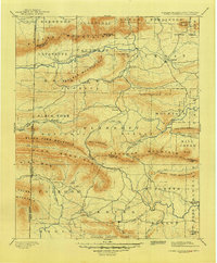 Poteau Mountain 1899 topographic map thumbnail