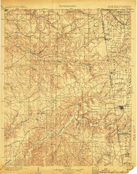 Siloam Springs 1904 topographic map thumbnail