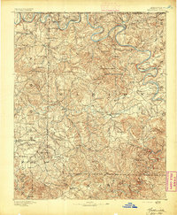 Yellville 1893 topographic map thumbnail