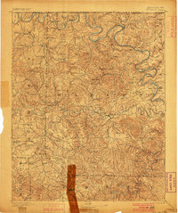 Yellville 1893 topographic map thumbnail