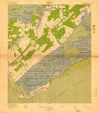 Fort Moultrie 1919 topographic map thumbnail