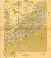 James Island 1919 topographic map thumbnail