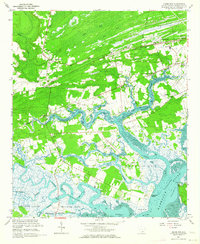 Adams Run 1960 topographic map thumbnail