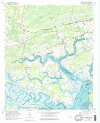 Adams Run 1960 topographic map thumbnail