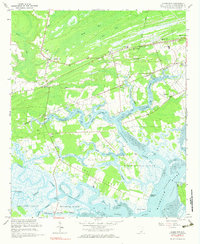 Adams Run 1960 topographic map thumbnail