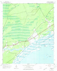 Awendaw 1943 topographic map thumbnail