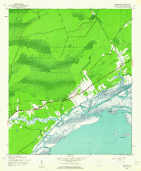 Awendaw 1943 topographic map thumbnail